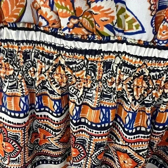 Enfocus Studio Dress Sz.14 gathered waist, bright, button sleeve, casual, office - Picture 3 of 7